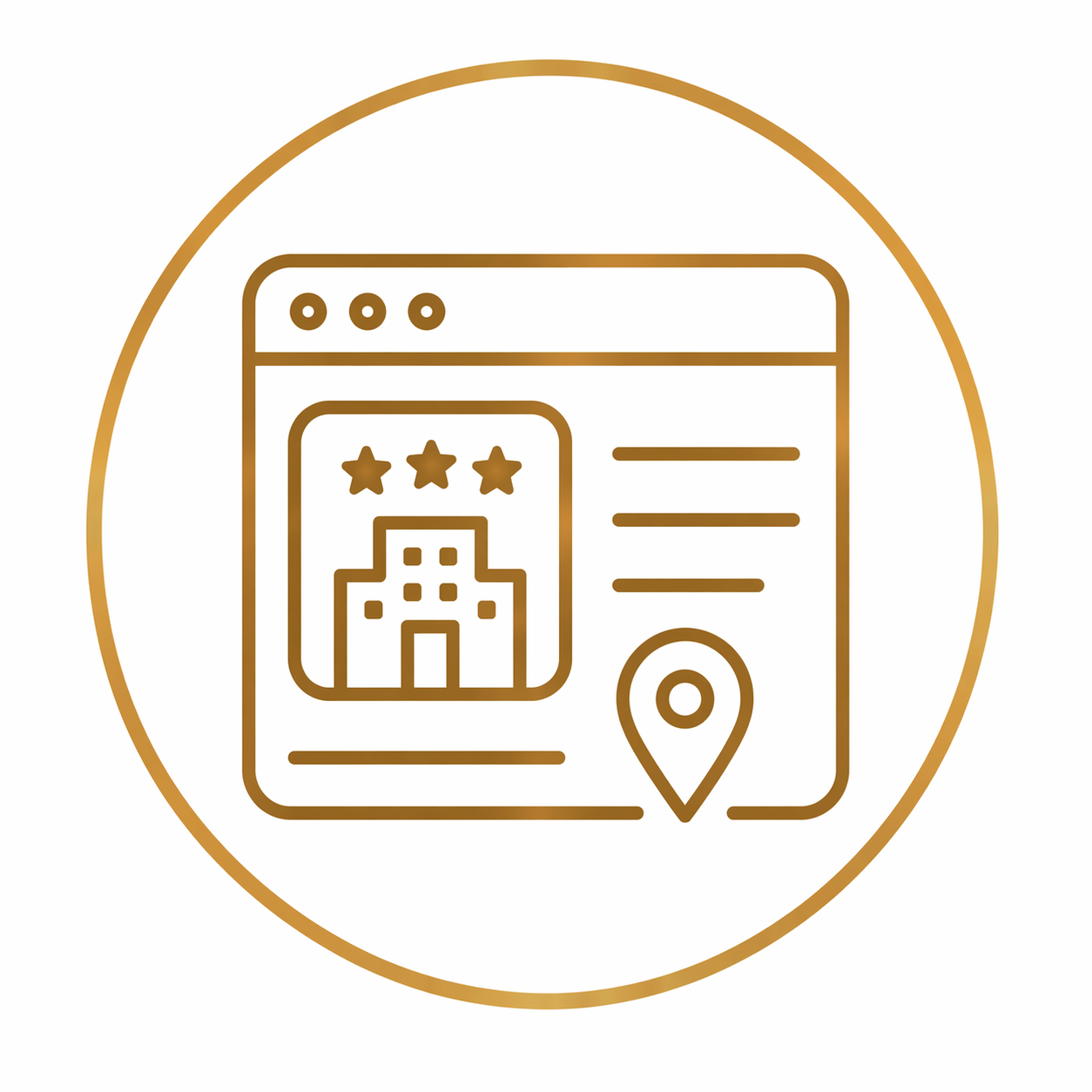 Listings and third-party presence icon