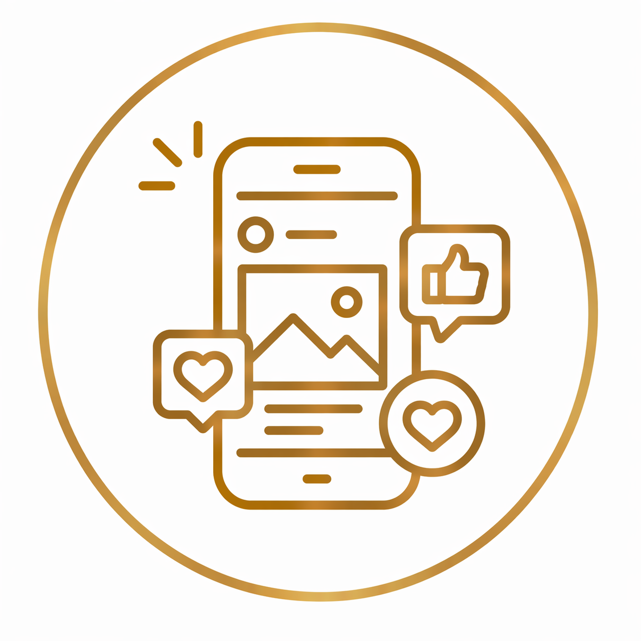 Social media marketing icon